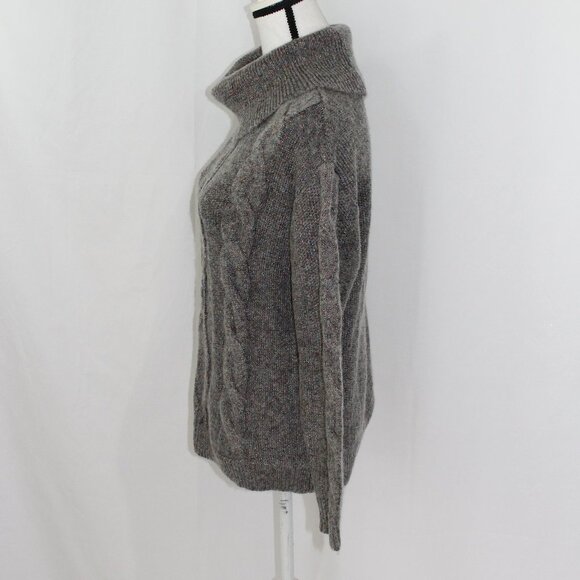Charter Club Grey Sparkly Knit Cowl Neck NWT - Picture 3 of 5